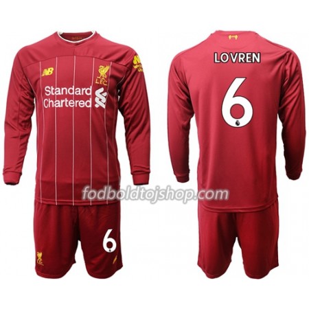 Liverpool Lovren 6 Børn Hjemme Fodboldsæt 2019-20 L/S (+ Korte bukser)